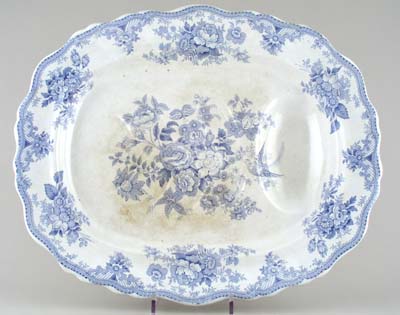 Meat Dish or Platter With tree and well c1880
